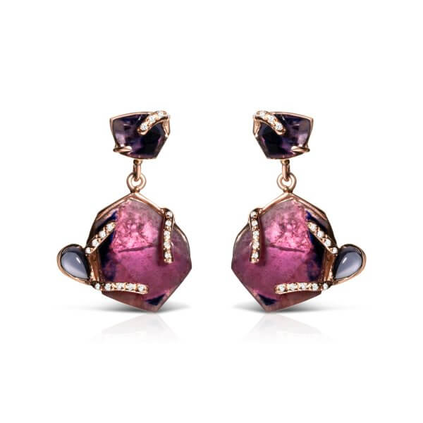 Modern Flower Hanging Earrings