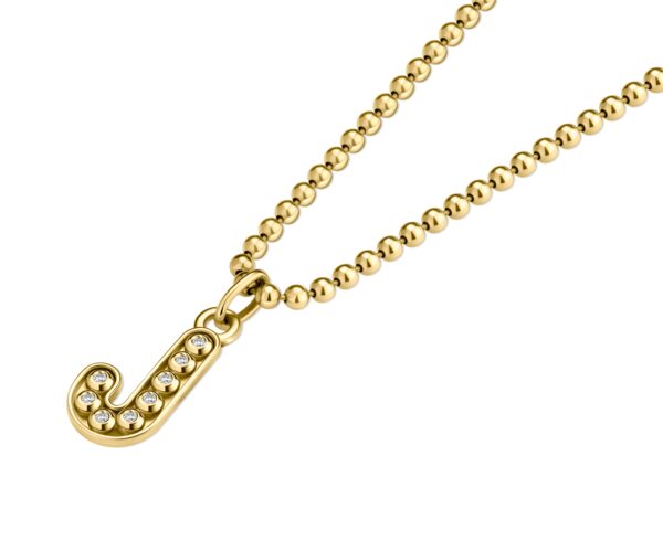 Small Initial Pendant with Chain